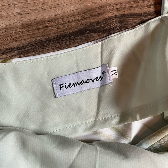 Mint Green Tie Dye Midi Dress - Picture 5 of 6